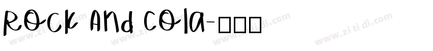 Rock And Cola字体转换